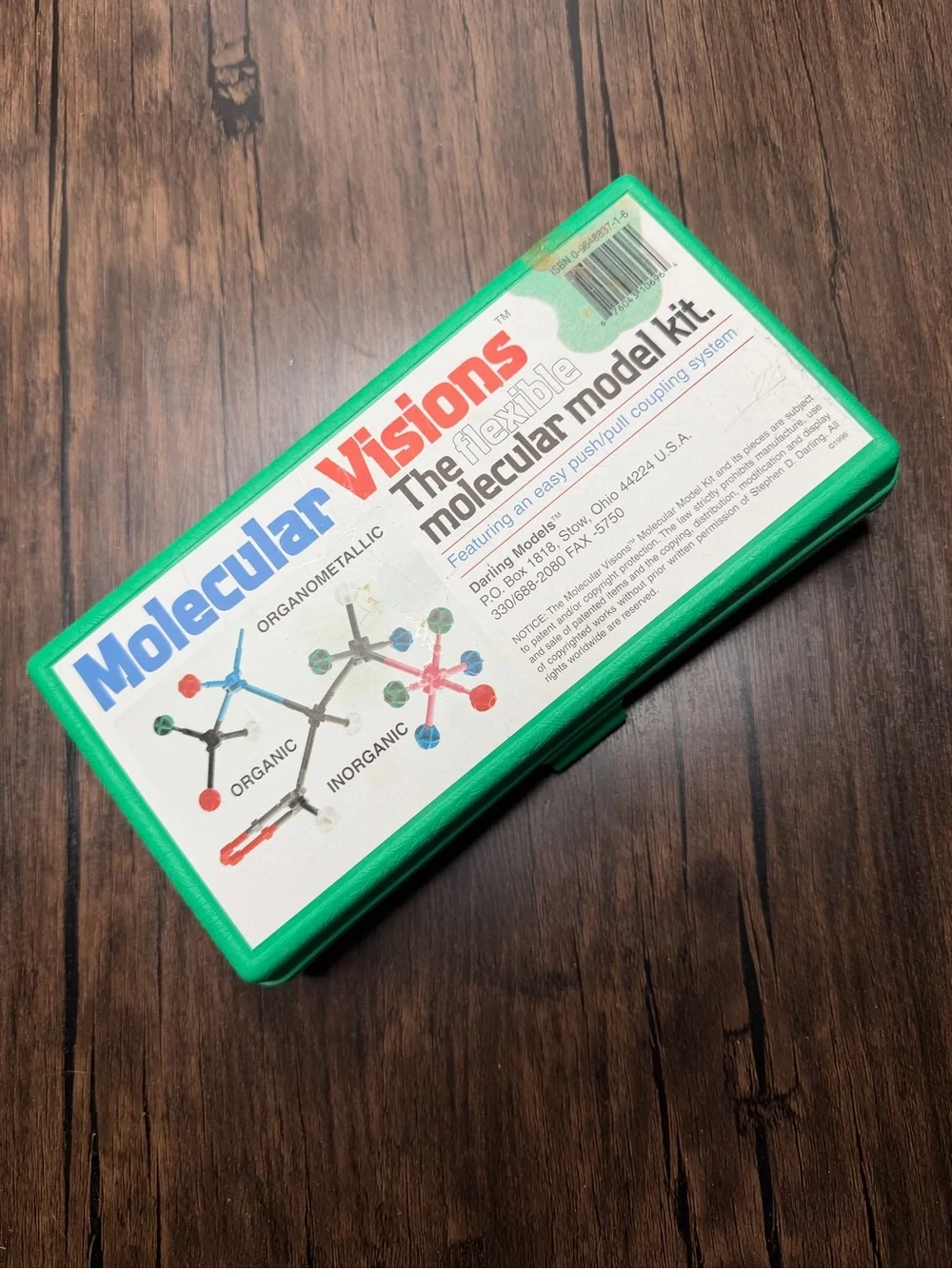 Molecular Visions (Organic, Inorganic, Organometallic) Molecular Model Kit